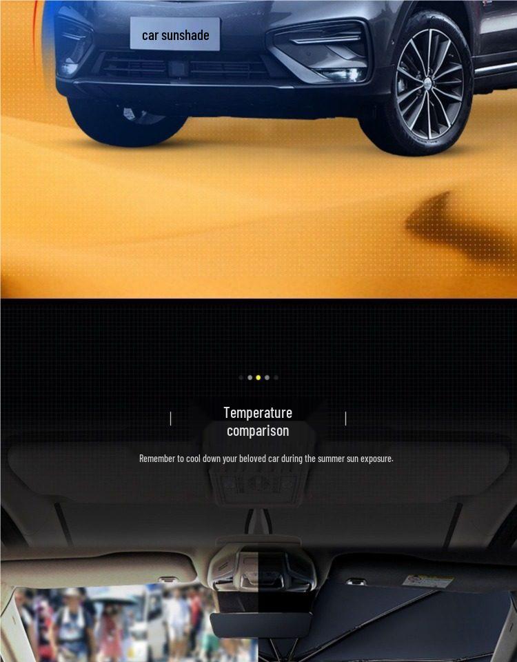 Car Sunshade for Window, Interior Protection, Heat Insulation, Sun Blocker, and Windshield Shield Cover