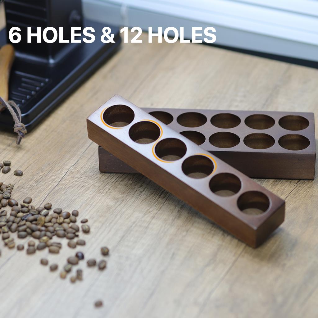 Kaffeebohnen Aufbewahrungsbehälter Präsentationsständer Walnuss Tee Dose Flasche Glas Espresso Kaffee Zubehör Werkzeug Barista Kaffeegeschirr Sets