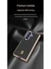 Genuine Leather Magnetic Phone Case for Samsung Z Fold7/6 - Electroplated Lychee Pattern Protective Shell with Integrated Film.