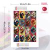 Colorful Dachshund Pattern  3pcs 100% Round Full Drill 5D DIY Diamond Painting Embroidery Cross Stitch Rhinestone Décor