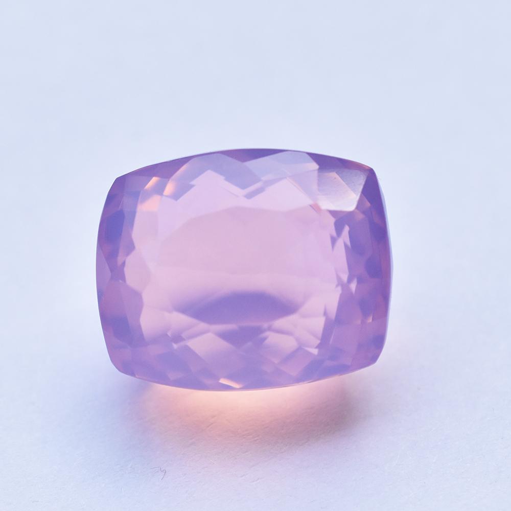 Lab-Created Pink Opal Loose Gemstone 28x23mm Big Cushion Shape October Birthstone for Jewelry Making