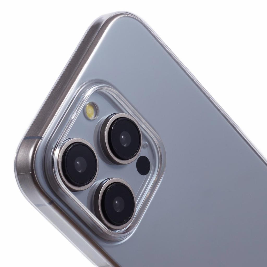 For iPhone 13 Pro Max Case Hard PC Clear Phone Cover (Precise Lens Cutouts)