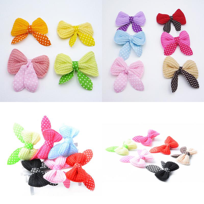 10PCS Kawaii Bow Puppy Hair Clip Creative Cute Cat Dog Hair Finish Decorative Duck Beak Clip Large Bow Party Pet Accessories