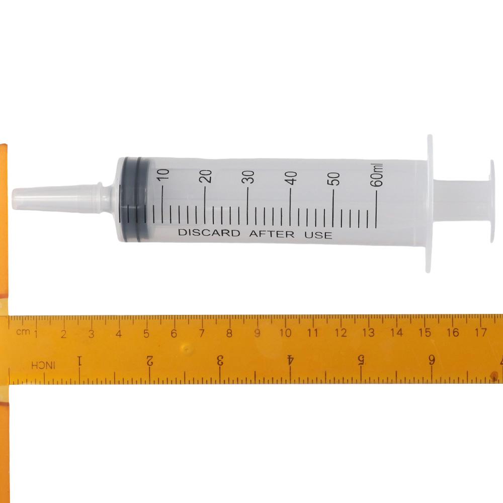 1/10 pezzi siringhe grandi trasparenti strumenti accessori per l'alimentazione di animali domestici applicatore di olio o colla
