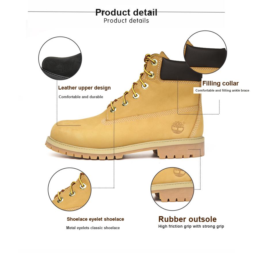 Timberland Prémium Széria Csúszásmentes Alacsony Szárú Gyerek Csizma Gyerek csizma Sárga 12909W