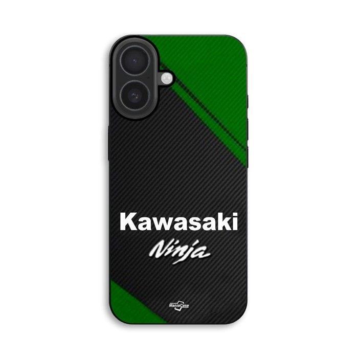 Hülle Für iPhone 18 Logo Kawasaki Ninja Motorrad Maniacase schwarz