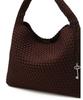 Athe Vanessabruno Dark Brown Neoprene Weaving Shoulder Bag L Aaba6E851W3