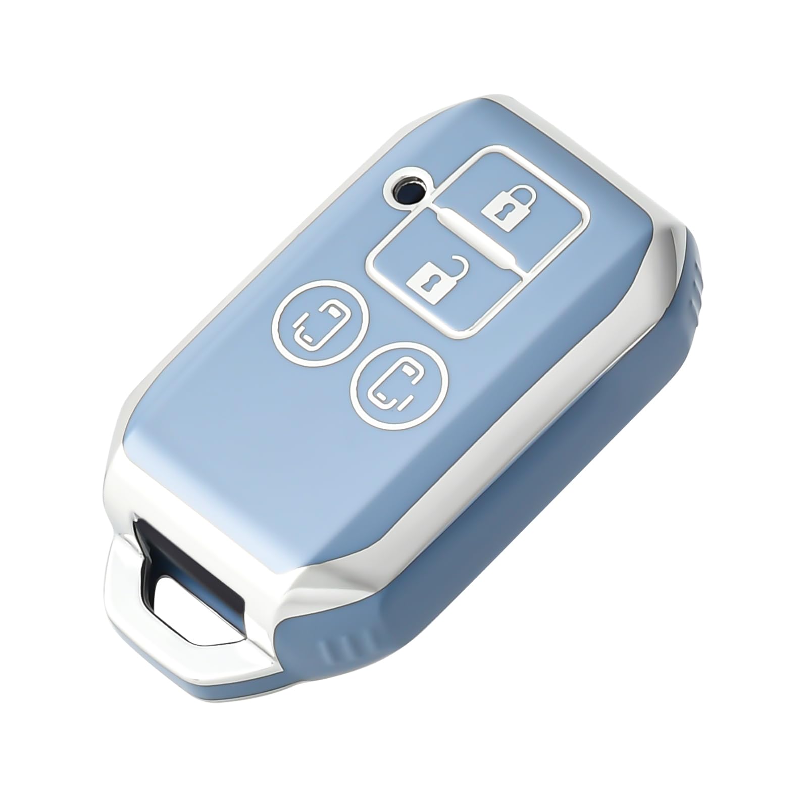 

[OFFCURVE] Suzuki Smart Key Case Key Cover 4 Button Shockproof Sized to fit standard 4-button car keys синий