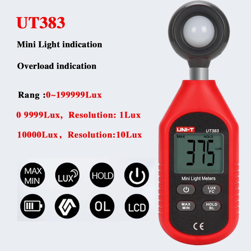 Anemometro UNI-T UT363/BT Luxmetro UNI-T UT383/BT Fonometro UNI-T UT353/BT Termoigrometro UNI-T UT333/BT
