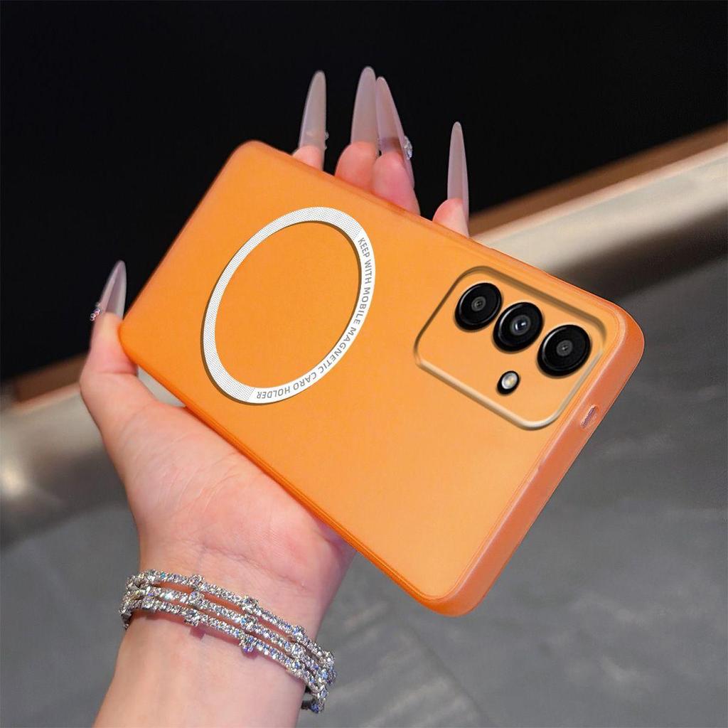 Magnetic Semi‑Transparent Matte Phone Case for Samsung Galaxy A17 4G/5G,A16,A15,A14 LTE,A13 5G,A05s,A04s Soft TPU Shockproof Cover