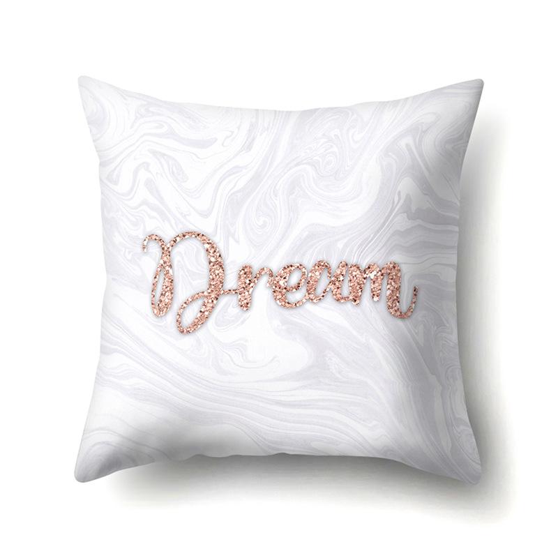 Polyester Pillow Case Automobile Decoration Home Print Pillow Case Automobile Sofa Waist Cushion Cover
