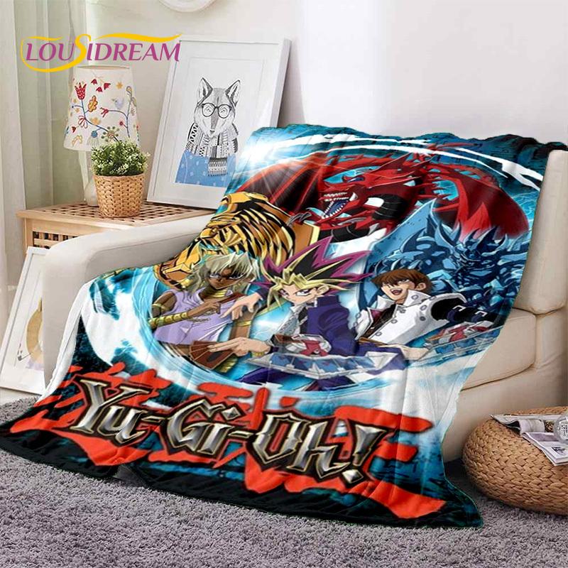 Yu-Gi-Oh Anime MONSTER CARD Cartoon Soft Blankets,Throw Blanket Comfortable Blanket for Picnic Beds Sofa Home Bedroom Kids Gifts