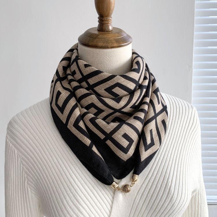 

Warm Square Scarf, Silk Scarf, Cotton Scarf, Neck Warmer One Size