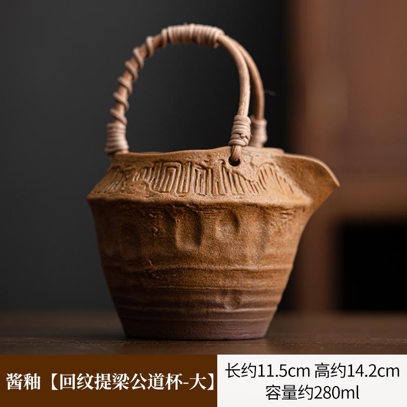 Glazovaná omáčkou Stará kameninová Hrubá keramika Čajová konvička Butik Dělený Čajový mořský Čajový džbánek Domácnost Spravedlivý šálek Čajový obřad Dárkové potřeby