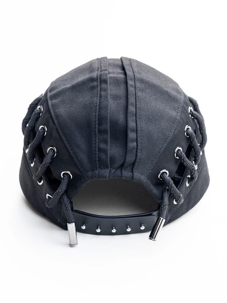 Punk Techwear Style Side Lacing-up Hip Hop Baseball Cap Men Women Niche Style Original Fashion Hat Casquette Homme