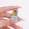 NUGS NOT DRUGS Enamel Pins Custom Funny Fried Chicken Brooches Lapel Badges Funny Jewelry Gift for Friends