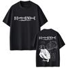 2026 Anime Death Note T-shirt Yagami Light Graphic T Shirts Men Women Cartoon Manga Oversized T-shirts 90s Vintage Streetwear
