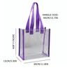 Brand New PVC Clear Tote Bag Handle Transparent Waterproof Storage Bag Plastic Jelly Bag Gift Transparent Shopping Bags