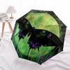 1pc Butterfly Moon Automatic Folding Umbrella Compact Lightweight Travel Umbrella with 8-Rib Sturdy Frame, Windproof & Self032