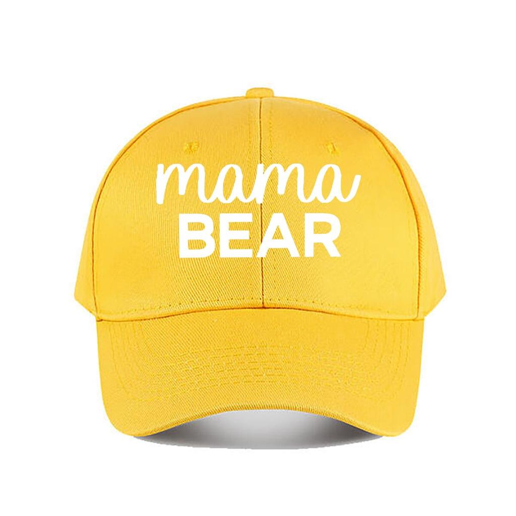 Mama Bear Funny Mom Gift Baseball Cap Fashion Unisex Sunhat Womens Outdoor Sports Snapback Cap