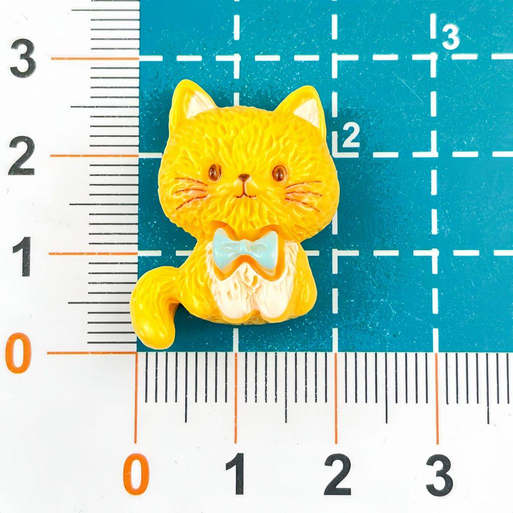 Cartoon Cat Resin DIY Accessories: Hair Clip, Keychain, Phone Case, Magnet, Shoe Buckle, Ornament