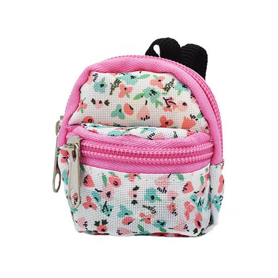 Mini Backpack Coin Purse, Scratch Resistant Zippered Compartment Keychain Bag, Waterproof Oxford Cloth Earphone Case