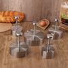 304 Stainless Steel Hamburger Meat Press Burger Patty Maker Mold Manual Cake Beef Pork Rice Press Making Molds Grill Meat Tool
