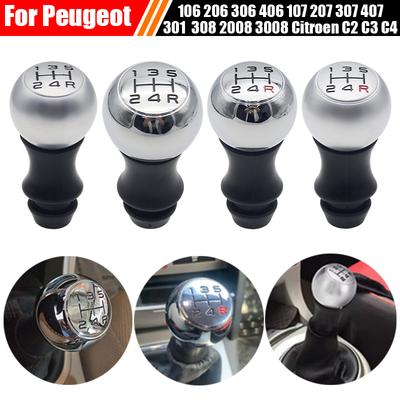 5 Speed MT Gear Shift Knob Car Accsesories For Peugeot 106 206 306 406 107 207 307 407 301 308 2008 3008 Citroen C2 C3 C4
