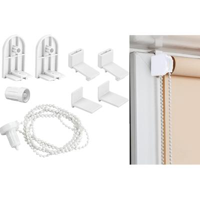 1/2 Set Roller Blind Fittings 17mm Roller Blind Brackets with Beaded Chain Curtain Roller Accessories for Blinds Repair