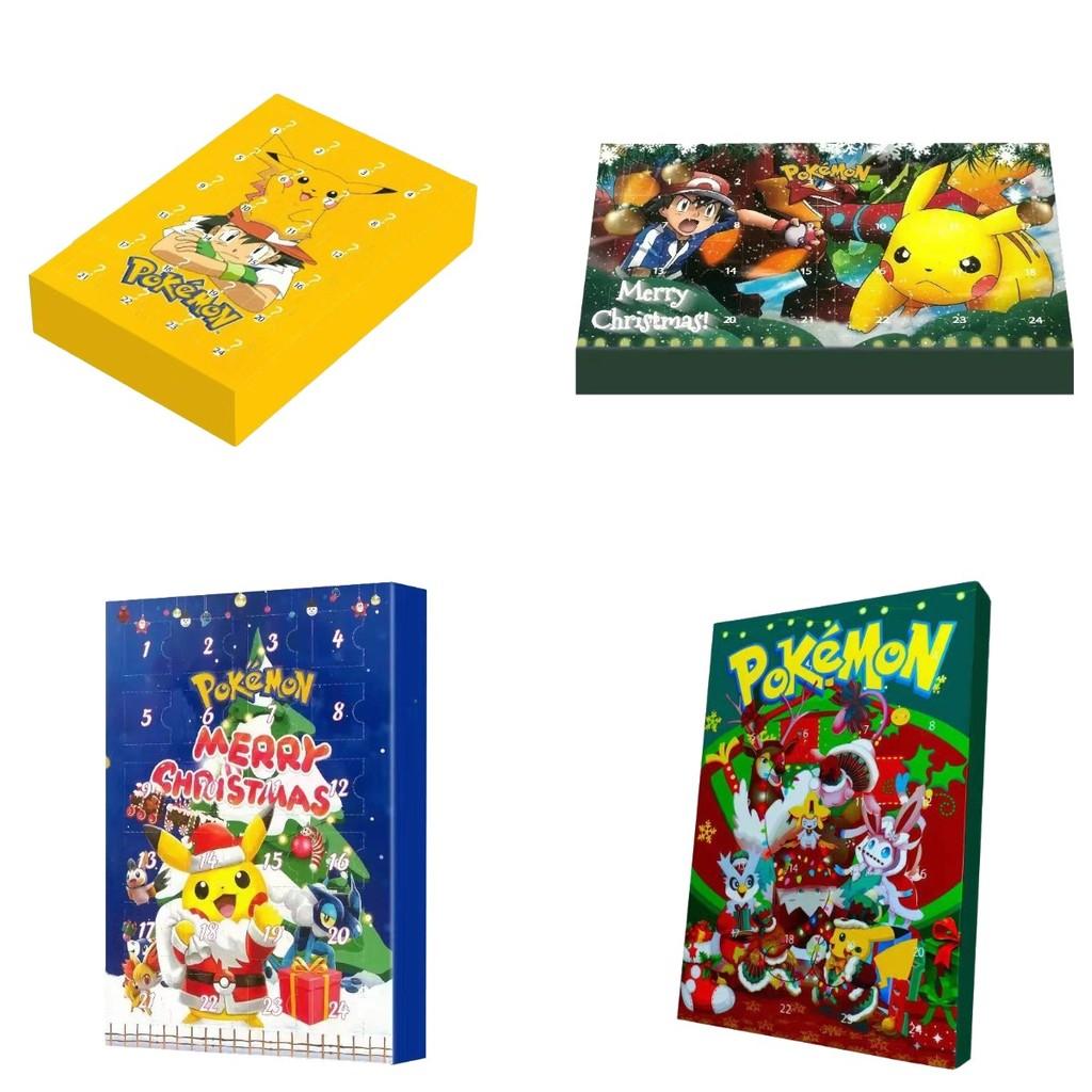 24-teilige Pokémon Adventskalender Box Atemberaubendes Pokémon Pocket Monsters Spielzeug Set