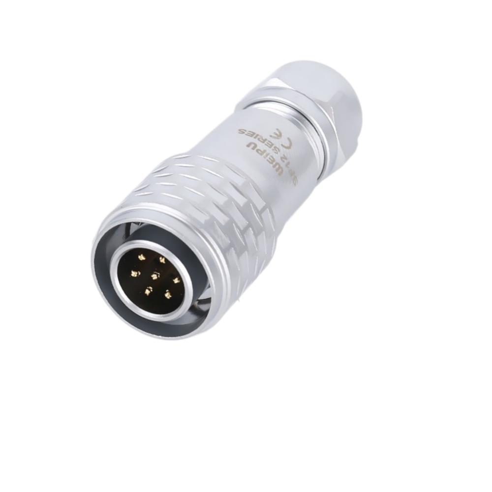 WEIPU SF12 2 3 4 5 6 7 9Pin Waterproof Automotive Aviation Connector M12 Socket Plug Solder Wire Panel Power Electrical Adapter