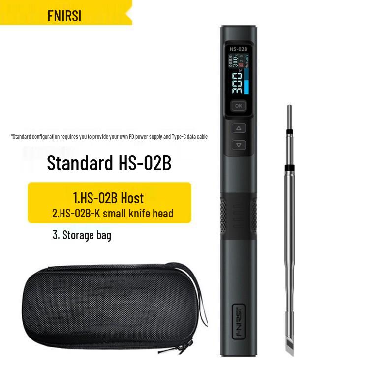 

FNIRSI HS-02 100W Smart Electric Soldering Iron – Portable Constant Temperature Soldering Pen for Household Repair & Welding.