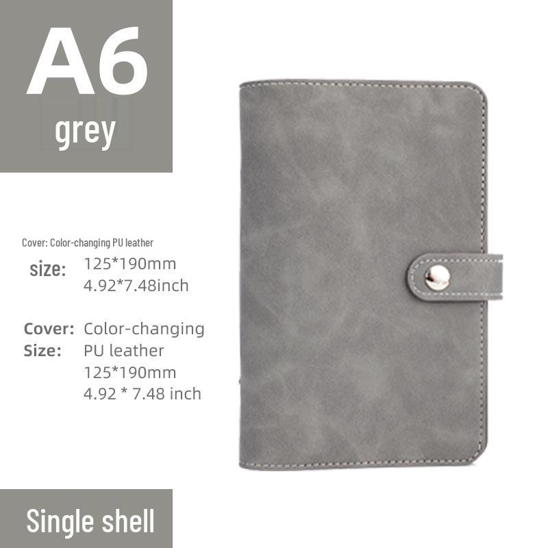 A6 Leather Buckle Loose-Leaf Notebook & A5 Multifunctional Planner with Custom Logo and Storage