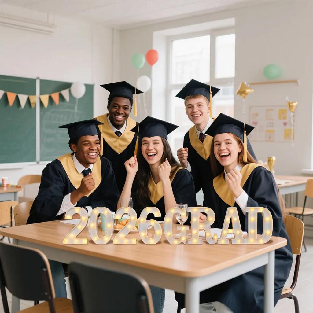 Graduation Decorations 2026 2026 Light Up Letters Table Centerpieces LED School Graduation Party Decor For Kindergarten