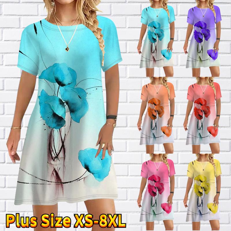 Fashion Women T Shirt Camisass Animal Horse Print O Neck Short Sleeves Pullover Casual Loose T-shirt Tops White