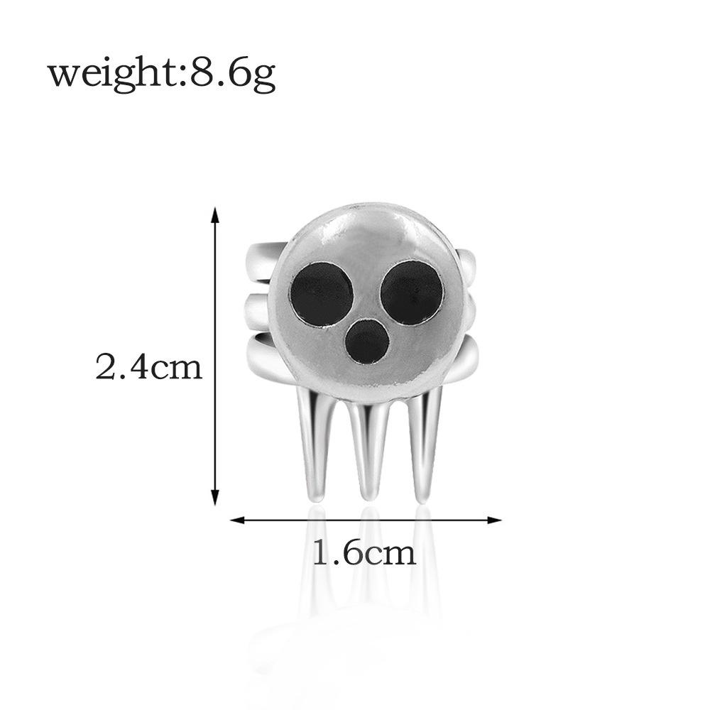 Anime Soul Eater Death The Kid Cosplay Rings Unisex Adjustable Ring Prop Accessories Jewelry