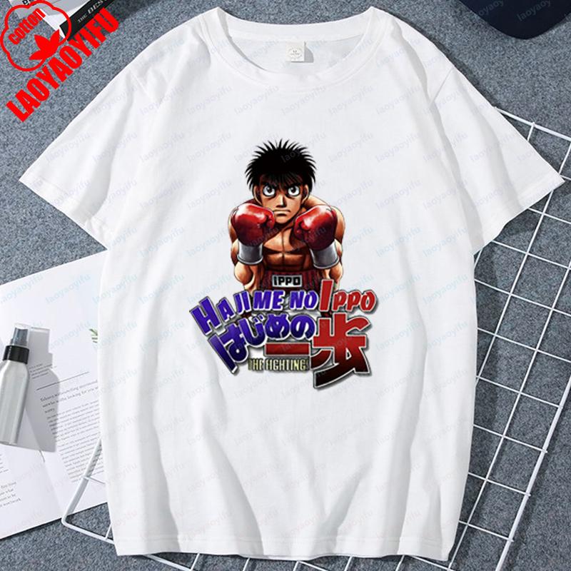 Hajime No Ippo Makunouchi Ippo Anime T Shirt Nostalgia Vintage 90s Summer Fashion Cool Cartoon Unisex New TEE TSHIRT Women Tops
