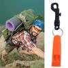 PP Plastic Outdoor Survival Whistle Loud Dual Band Survival Rescue Whistle Double Pipe Orange Outdoor Emergency Whistle Camping
