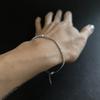 Серебряный браслет с фианитами, вес изделия 3,35 гр (2206460)
