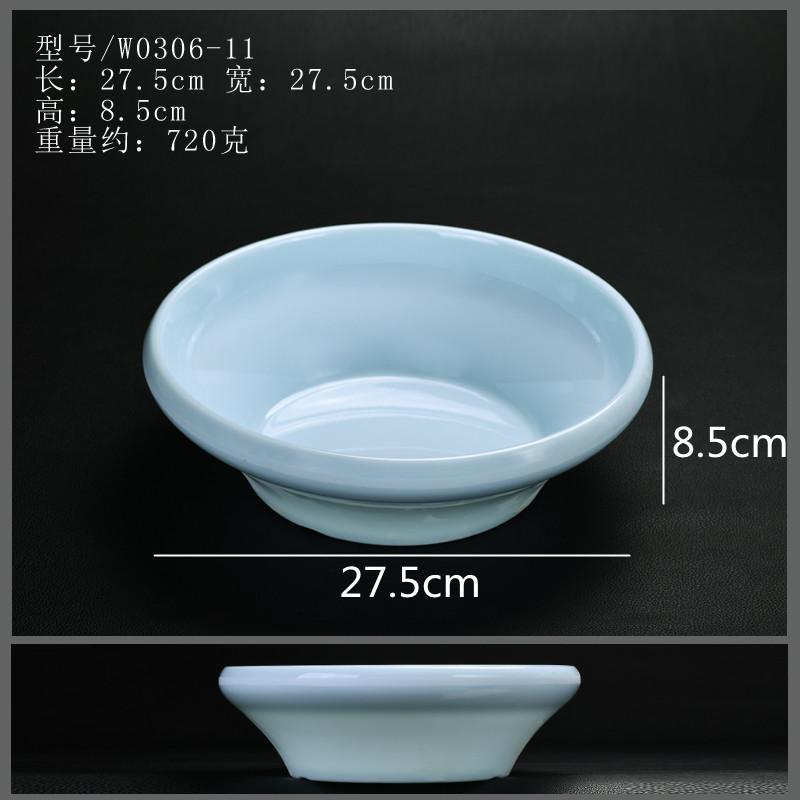 Melamine Blue Dinner Plate Restaurant Tableware Soup Bowl Dry Ice Dish Sashimi Plate Fruit Salad Bowl Dessert Plate Sushi Dish