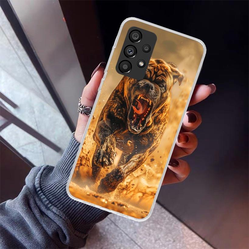 Pit Bull Pet Dog Pitbull Phone Case For Samsung Galaxy A52 A51 A50S A32 A22 A12 A02S A72 A71 A31 A70 A30S Note 20 Ultra 10 Plus