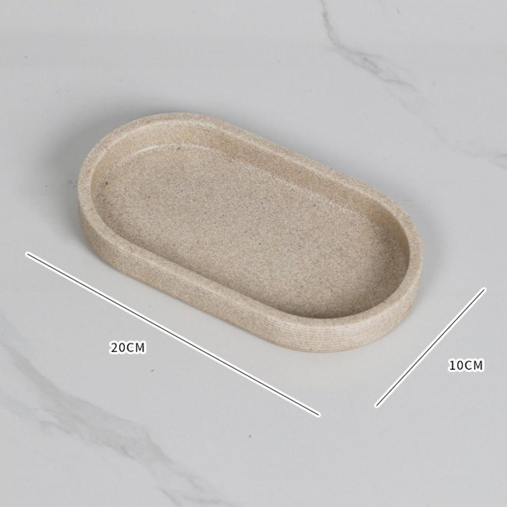 Resin Soap Dispenser Tray Kitchen Seasoning Jar Organizer Bathroom Jewelry Makeup Brushes Perfume Dispenser Tray for Home Decor