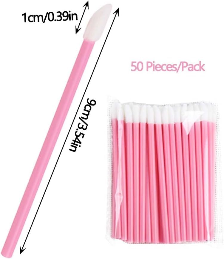 Set of 400 Disposable Lip BetterJonny 9cm Long Portable Lip Hollow Makeup Beauty Tool Brushes, Brushes, Easy-to-Use Rods, Portable, Multi-Purpose