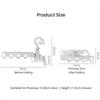 2pcs Portable Foldable Travel Hanger Folding Clothes Drying Rack Travel Hangers Hanging Rack with 5 Holes for Hotel Travel