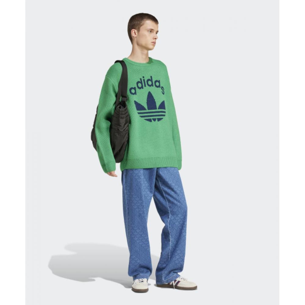Adidas 70s Crewneck Sweater   Green Jn5966
