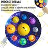 Eight Planet Push Bubble Fidget Toys Adult Stress Relief Squeeze Toy Antistress Popit Soft Squishy Kids Toys Gifts