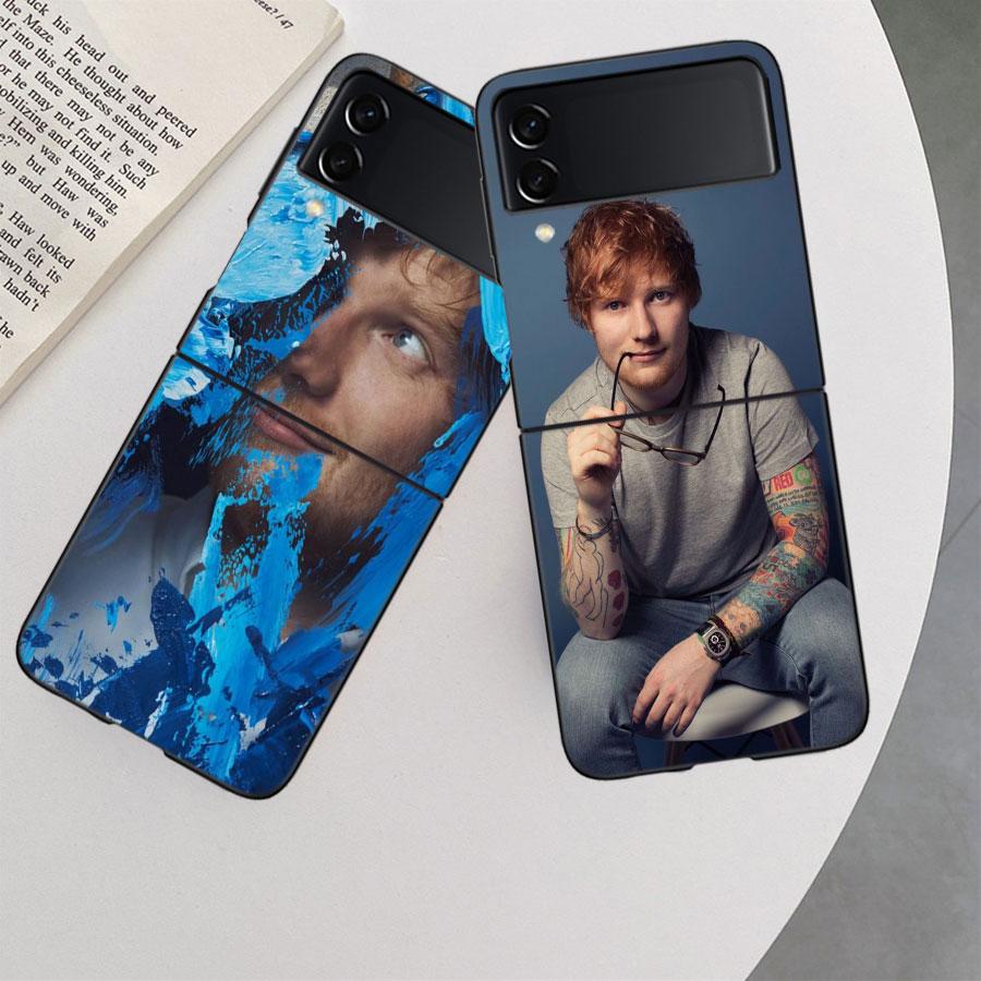 Ed sheeran Singer Phone Case For Samsung Z Flip 7 6 5G Galaxy Z Flip 5 4 3 Black Hard Cell Cover Luxury PC Shell Coque