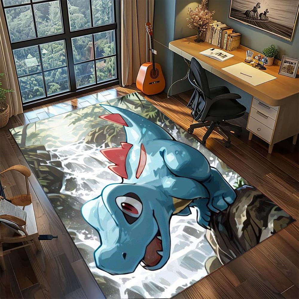 Pokemon Non Slip Home Daily Carpet Rug, Washable Large Area Floor Mat Fashion Gamer Bedroom.-TING