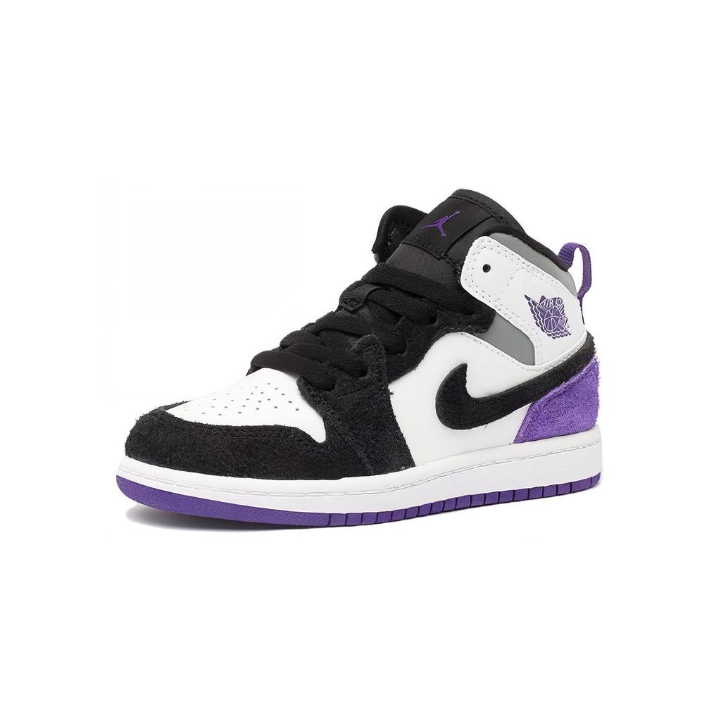 (PS) Air Jordan 1 Mid SE 'Varsity Purple' Kids' BQ6932-105