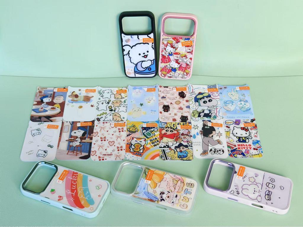 Drop-Proof Magnetic Phone Case for Apple Fun Zoo 16/17 - Adorable Acrylic Full Coverage